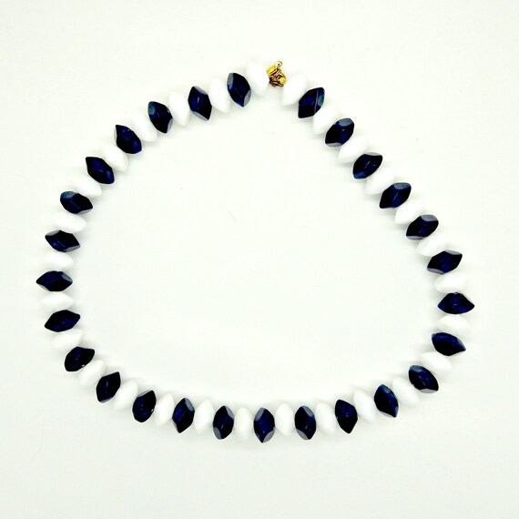 Dark blue necklace for women, the perfect affordable vintage gift-for-her!