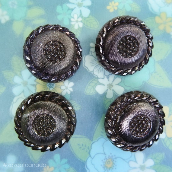 Vintage brown shimmery large buttons