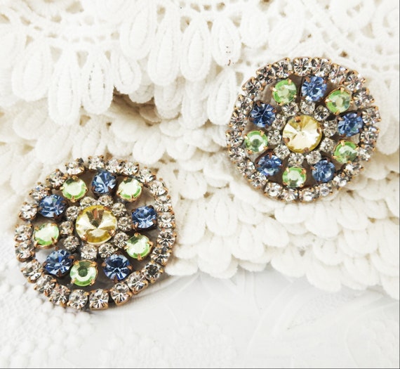 Big rhinestone buttons