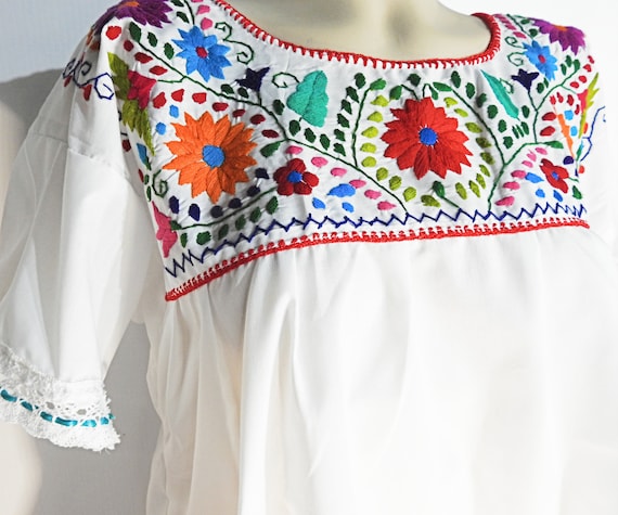 Plus size mexican peasant blouse