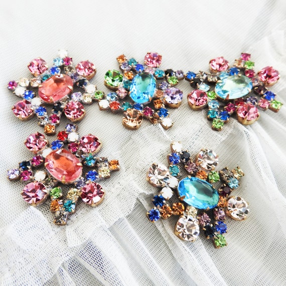 Glass buttons vintage