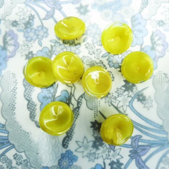Vintage yellow buttons for coats