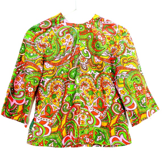 70s Psychedelic hippie top