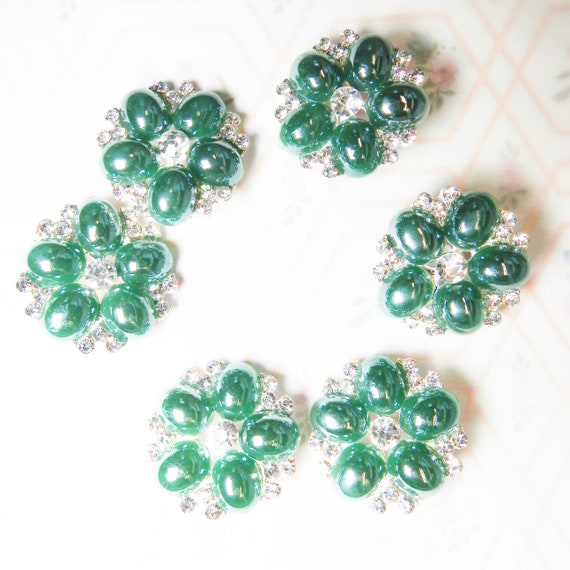 Dark green buttons