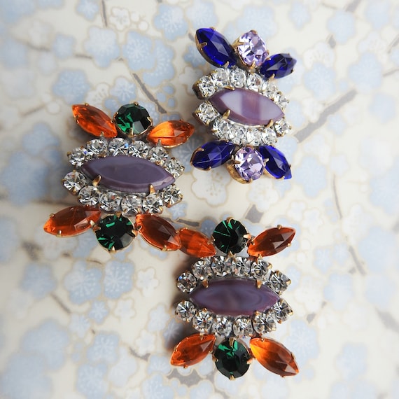 Jewelry crystal buttons