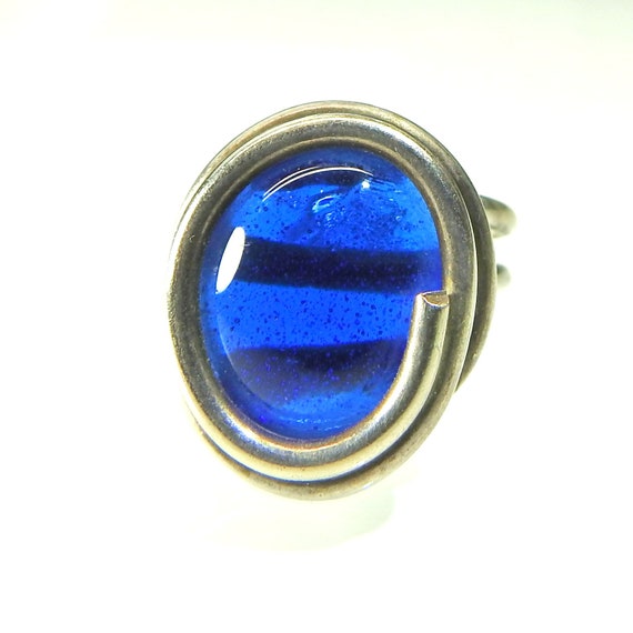 Royal blue ring for women