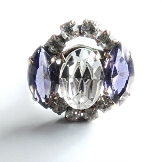 Crystal ring jewelry for women