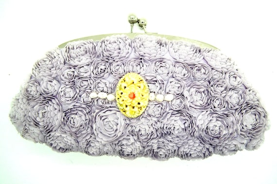 PURPLE CLUTCH BAG
