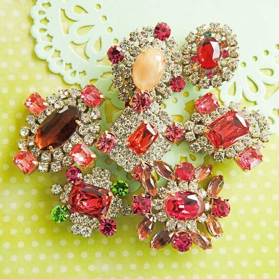 Big rhinestone buttons