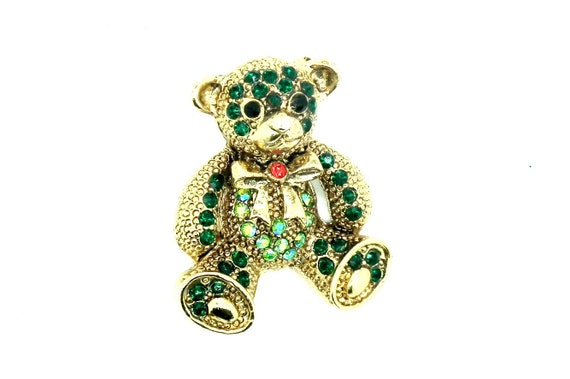 Teddy bear brooch