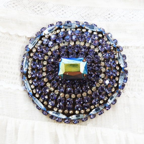 Large rhinestone brooch