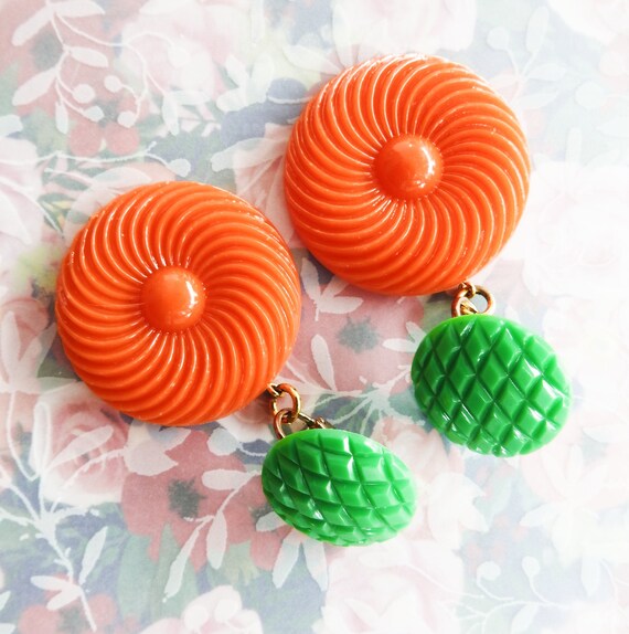 Burnt orange earrings