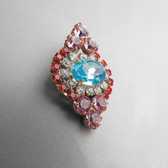 Colorful glass button