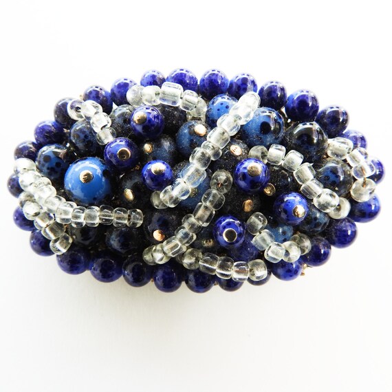 Unique beaded brooch