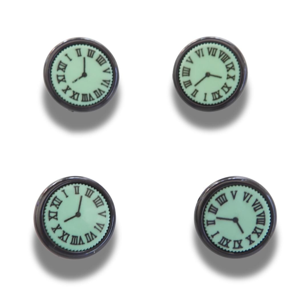 Vintage Inspired Clock Buttons Green - 17mm, With A Shank – Set of 4 ...