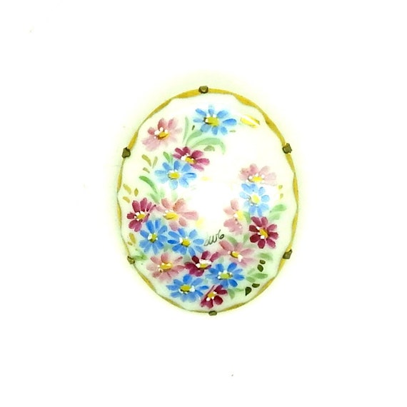 Baby blue brooch pin