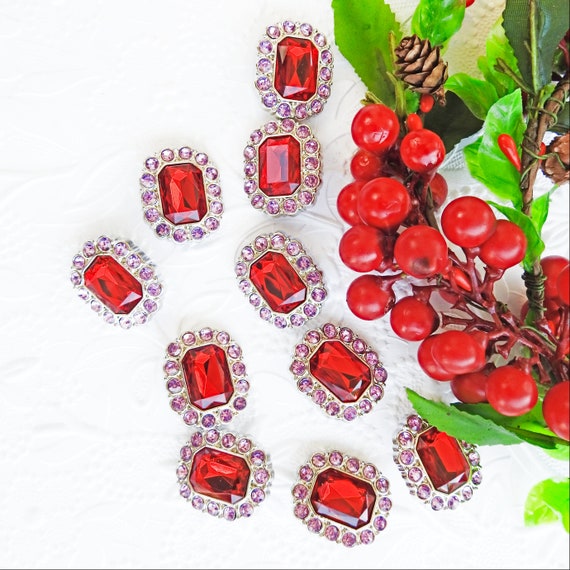 1 inch rhinestone buttons