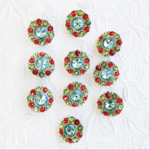 Rhinestone buttons for crafts