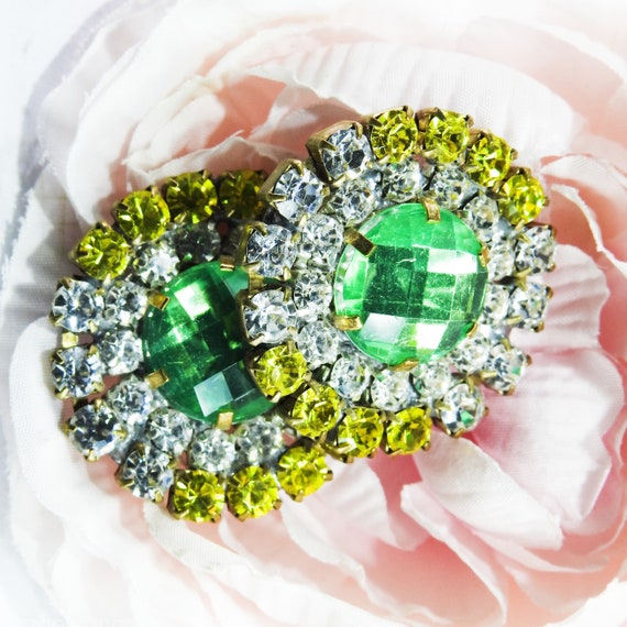 Elegant fancy glass jewel buttons