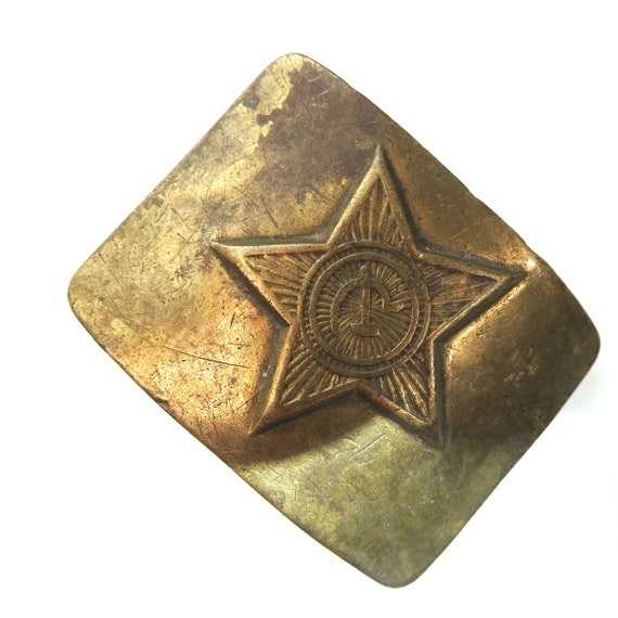 Soviet uniform belt buckle russian army soviet vintage russian belt buckle metal parade russian military officer naval infantry russia