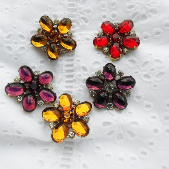 Big fancy glass buttons