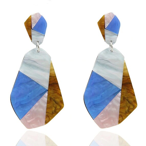 Extra large geometric earrings