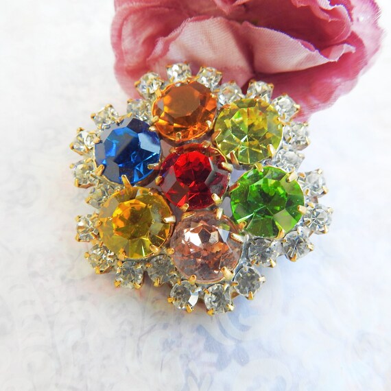 glass czech button