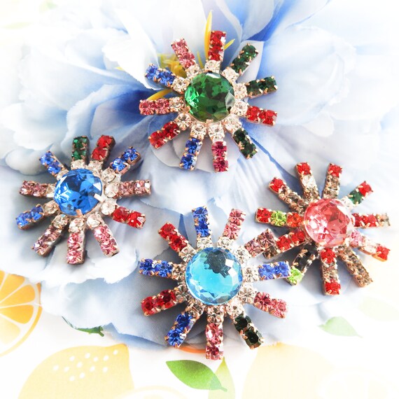 Big rhinestone buttons