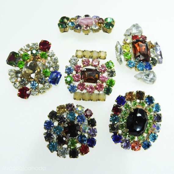 Glass buttons for evening wear