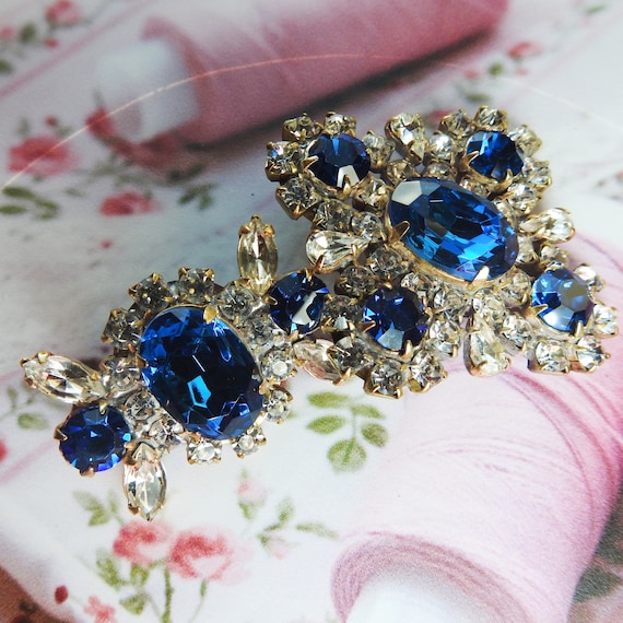 Blue fancy buttons for expensive clothes