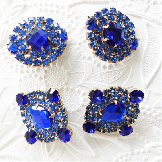 Vintage large buttons with bling