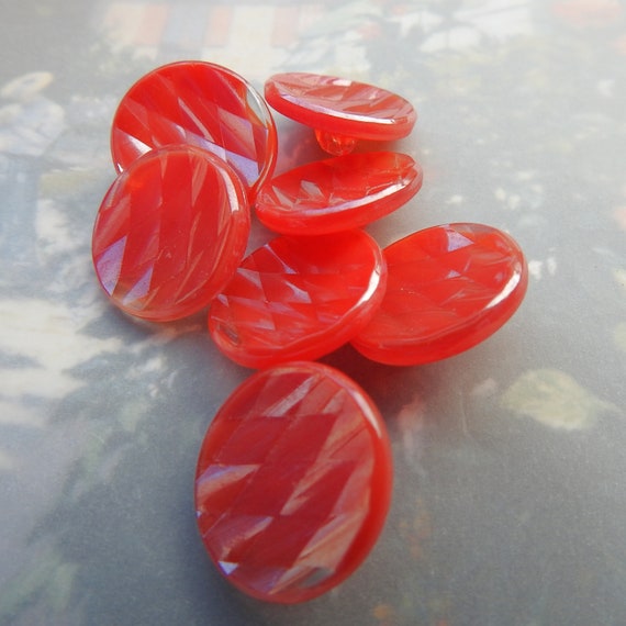 Red buttons vintage