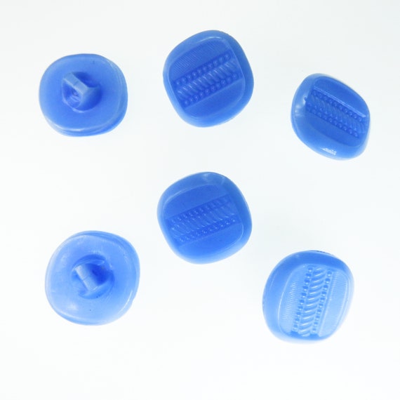 Unusual blue vintage buttons