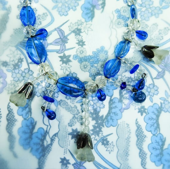 Czech glass necklace for women