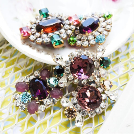 Bohemian glass buttons