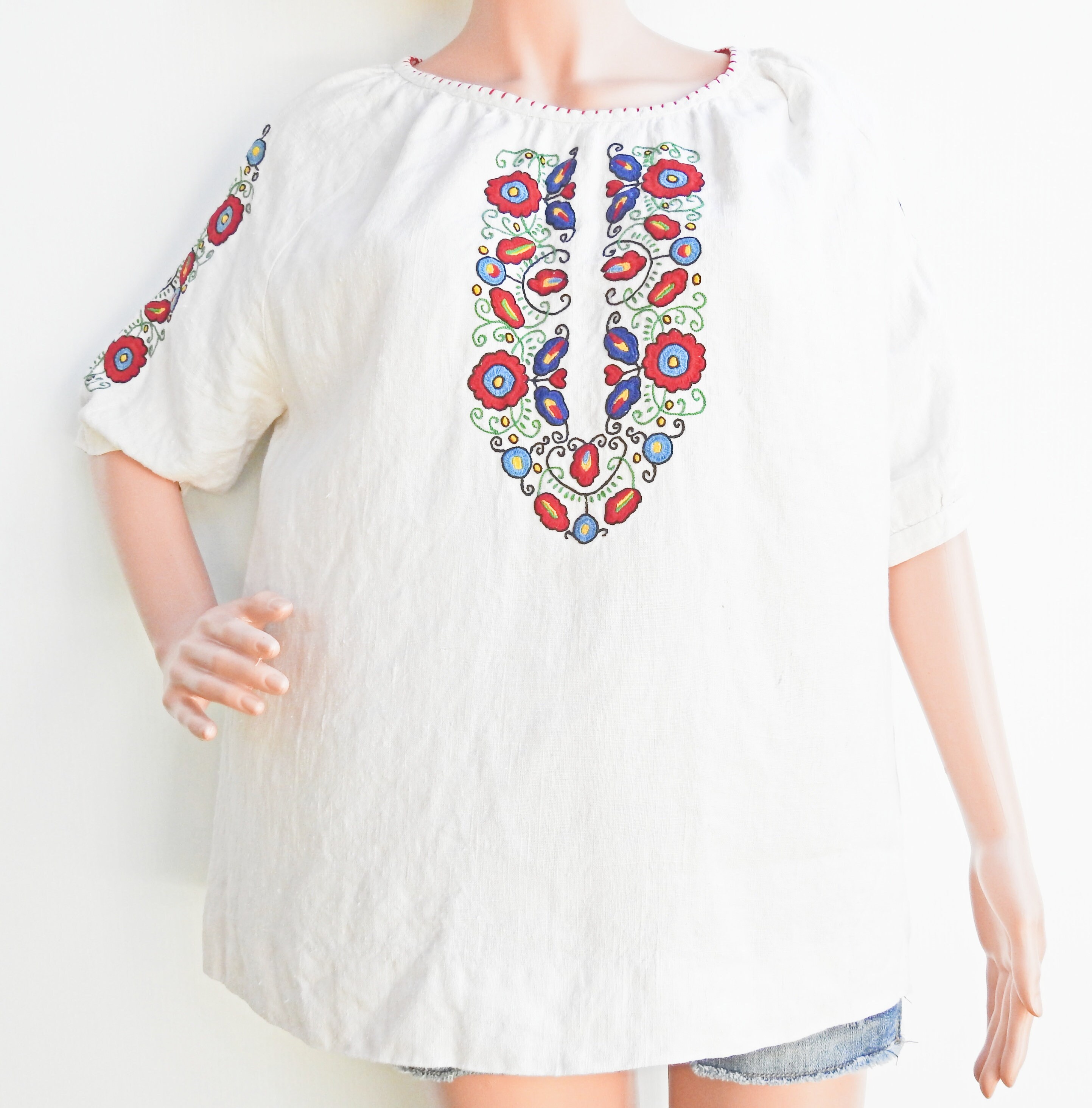 70s peasant blouse