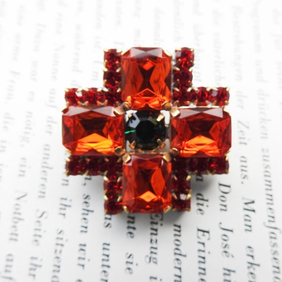 Czech glass button