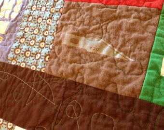 Mosaic T-shirt Quilt (-plus- Scarf!)