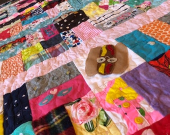 Custom Baby Clothing Quilt