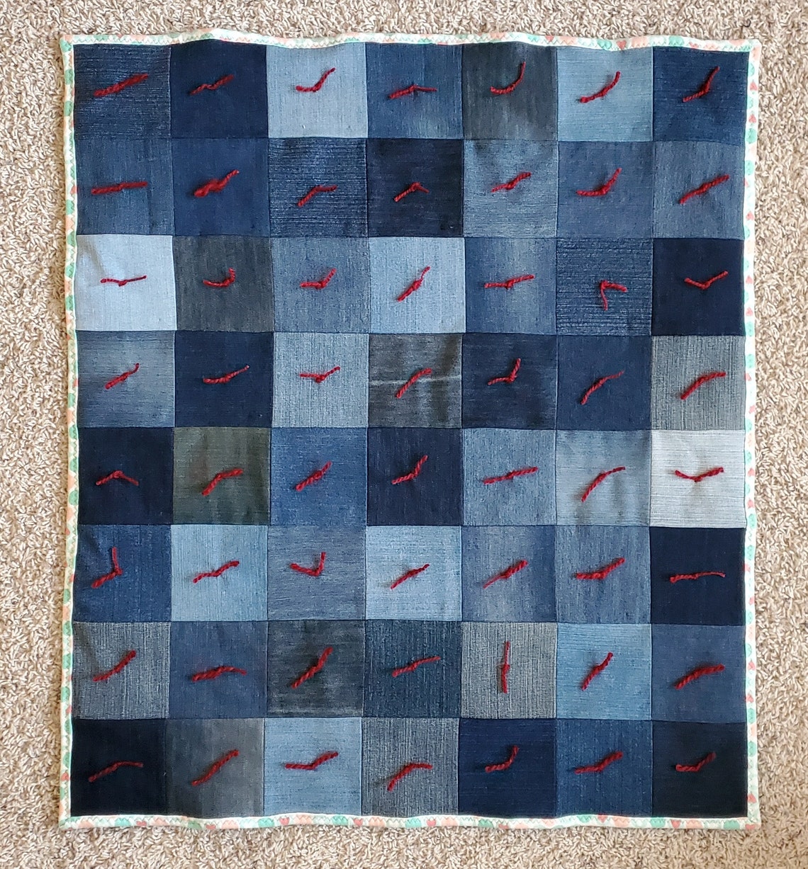 PDF Jean Quilt Tutorial Denim Quilt Tutorial Make Your Own Handtied