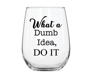 New Girl Jessica Day Inspired Stemless Wine Glass