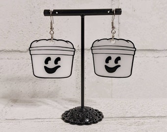 Ghost Bucket Earrings