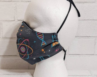 Laboratory Science Themed Fabric Face Masks