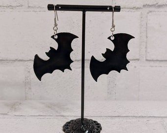 Black Bat Earrings