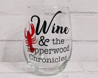 New Girl Inspired Wine & the Pepperwood Chronicles Stemless Wine Glass - Nick Miller - Julius Pepperwood
