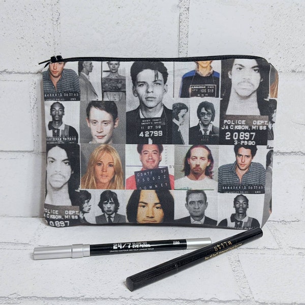 Celebrity Mugshot Makeup Bag