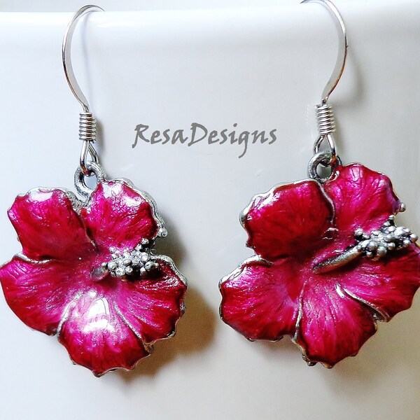 Hibiscus Blossom Earrings