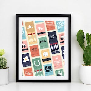 Matchbook Collection - 11x14 Illustration