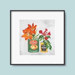 Recycled Vases - Collage Print