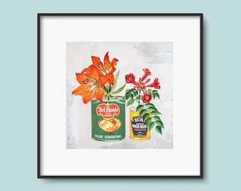 Recycled Vases - Collage Print